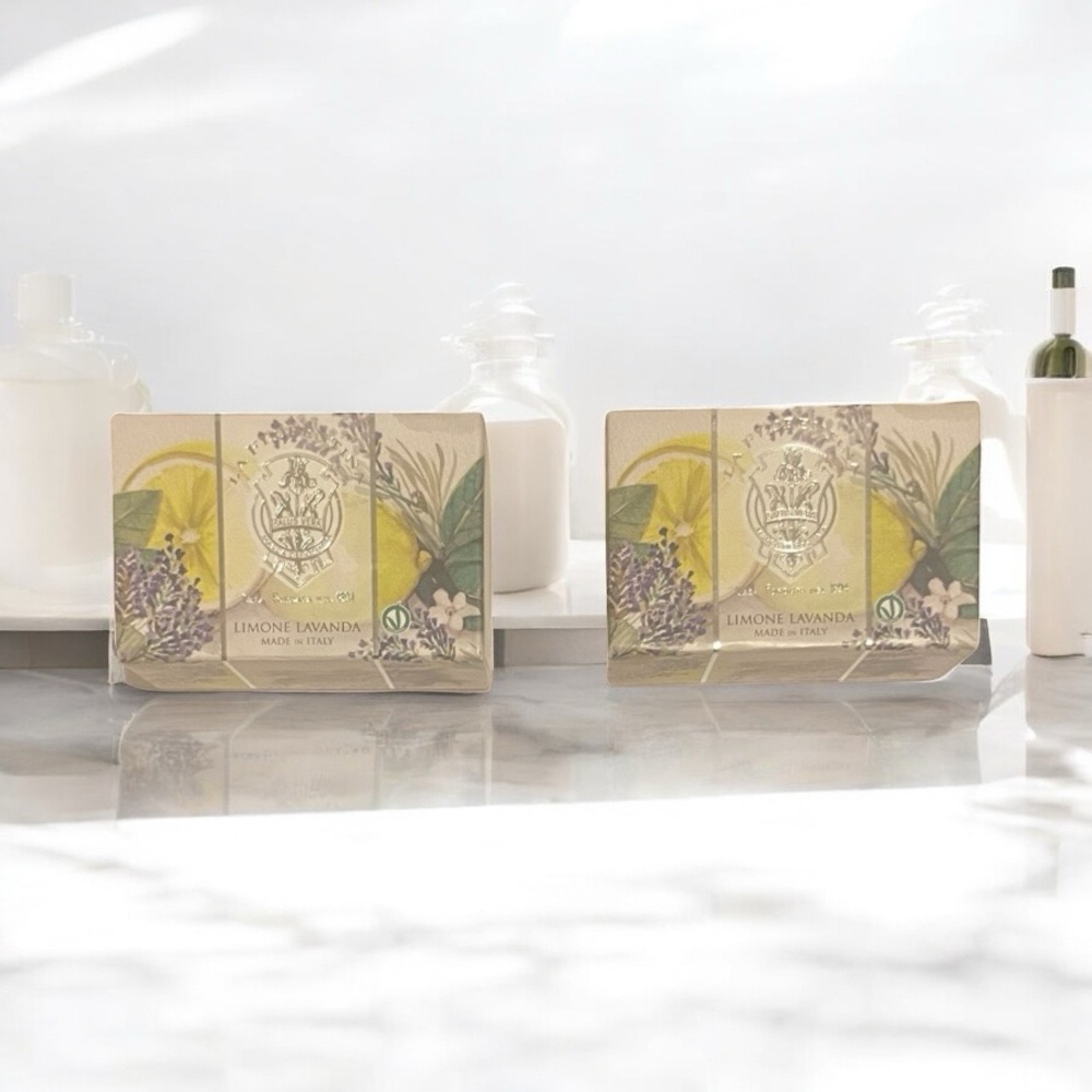 La Florentina Lemon Lavender Soap, 2 pk, NIB